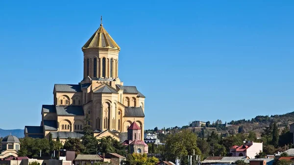 Krásný Výhled Kostel Mikuláše Zajat Tbilisi Georgia — Stock fotografie