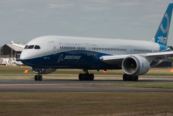 Boeing 787-9 Dreamliner, N789ex; Farnborough International Airshow, 14 juli 2014 — Stockfoto