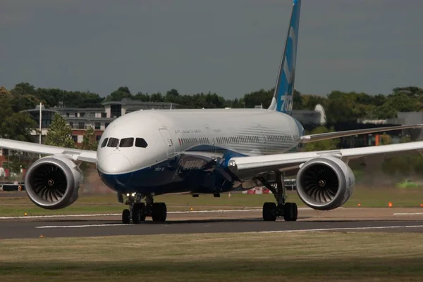 Boeing 787-9 Dreamliner, N789ex; Farnborough International Airshow, 14 juli 2014 — Stockfoto