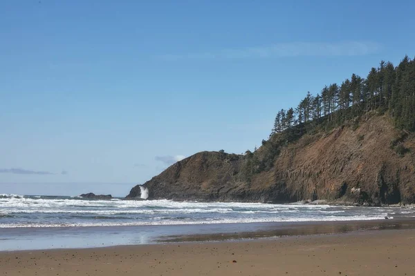 Felsformation am Ufer des Pazifischen Ozeans in Oregon — Stockfoto