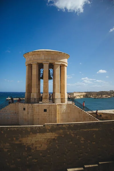 Vertikální Snímek Slavné Zahrady Dolní Barrakky Maltě — Stock fotografie