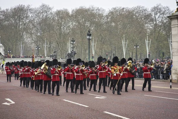 Londýn Velká Británie Dubna 2019 Royal Marching Band Playing Inf — Stock fotografie