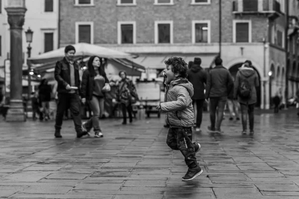 Padua Italien Nov 2019 Menschen Und Tiere Historischen Zentrum Während — Stockfoto