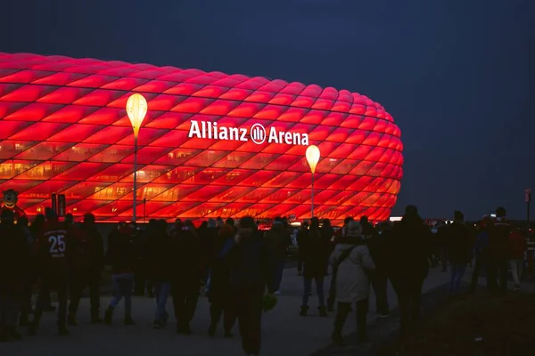 FCB Fans Allianz Arena — Stockfoto