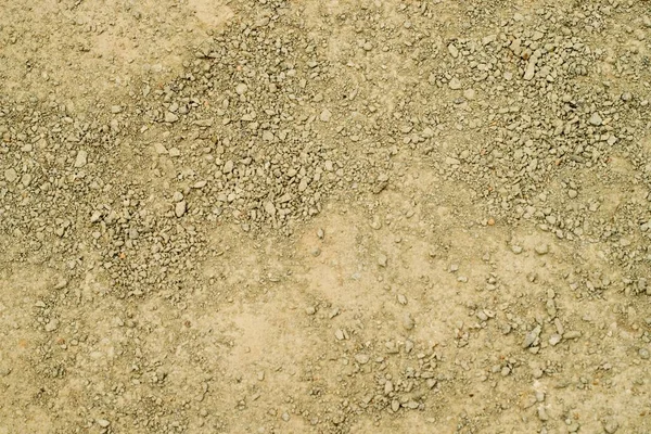 Overhead Shot Yellow Deserted Land Full Rocks Sand — Stockfoto