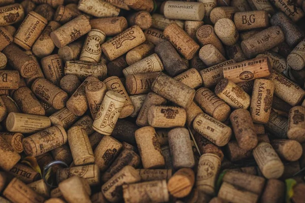 Valletta Malta Oct 2019 Lots Wine Corks Create Nice Background — ストック写真