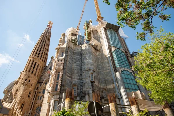 Barcelona Spain Apr 2019 Construction Cion Sagrada Familia — 图库照片