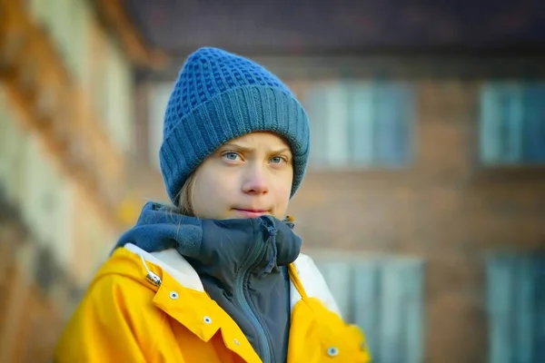 Turin Italy Dec 2019 Greta Thunberg Meet Italian Activists Climate — Stock Photo, Image