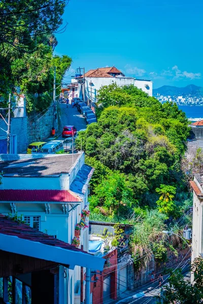 Prachtig shot van smalle straatjes in Rio, Brazilië — Stockfoto