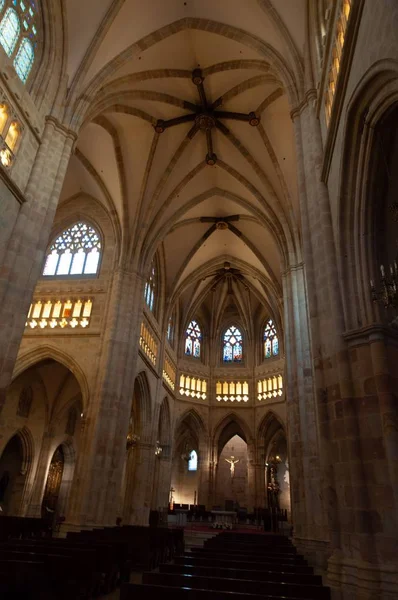 Una Hermosa Vista Interior Catedral Santiago Bilbao España — Foto de Stock