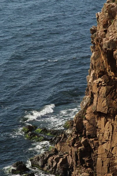 Eine Hochauflösende Aufnahme Einer Felsenküste Bornholm Dänemark — Stockfoto
