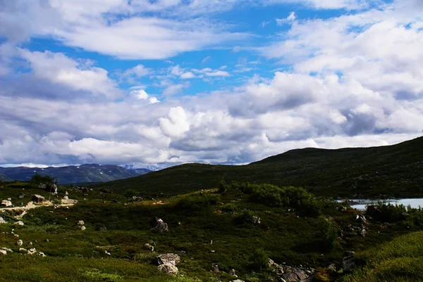 Ett Hisnande Landskap Vackra Atlanterhavsveien Atlantic Ocean Road Norge — Stockfoto