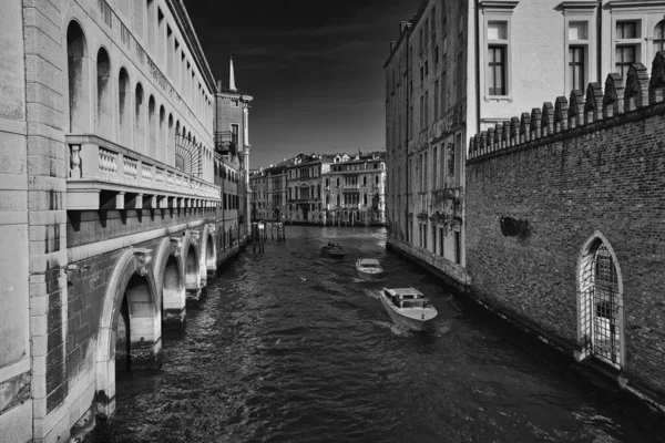 Venise Italie Février 2019 Vue Échelle Grise Grand Canal Venise — Photo