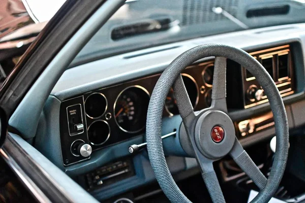 Downers Grove United States Jun 2019 Vintage Car Interior Blurred — Stock Photo, Image