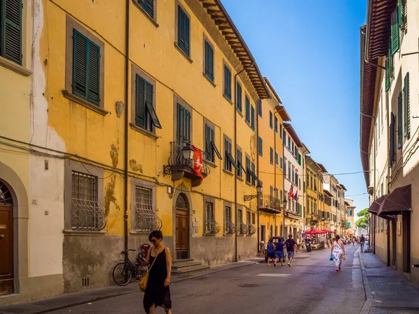 Піза Італія Джул 2019 Вулиця Corso Italia Старому Місті Піза — стокове фото