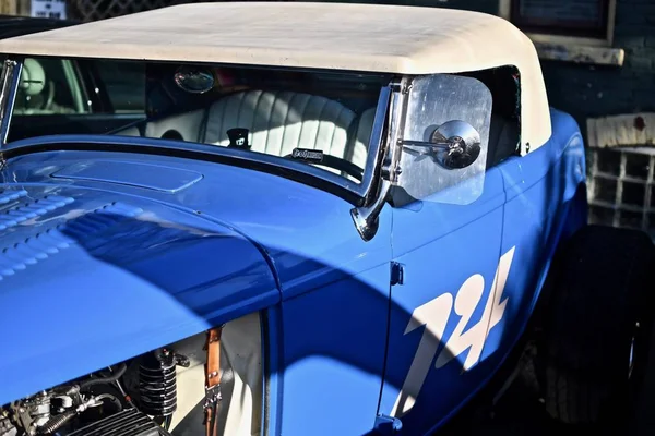 Downers Grove Ηνωμένες Πολιτείες Ιουν 2019 Ένα Μπλε Αυτοκίνητο Αντίκες — Φωτογραφία Αρχείου
