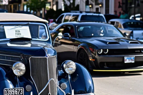 Downers Grove United States Jun 2019 1936 빈티지 자동차의 선택적 — 스톡 사진