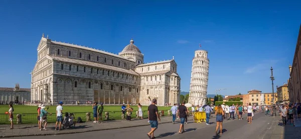 Pisa Italy Jul 2019 Leaning Tower Pisa 피사의 종탑이다 — 스톡 사진