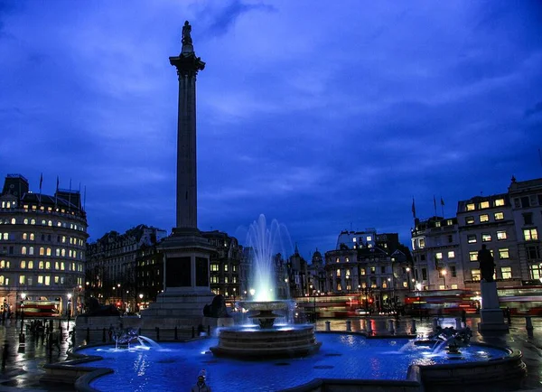 英国伦敦 2010年12月25日 西门子特拉法加广场 Trafalgar Square — 图库照片