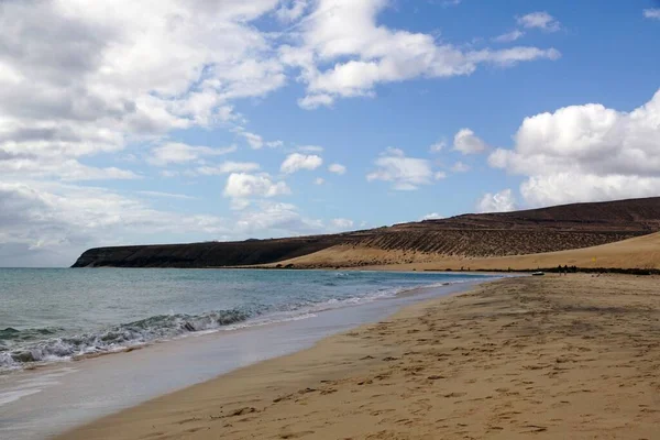 Piękne Ujęcie Plaży Playa Risco Step Fuerteventurze Hiszpania — Zdjęcie stockowe