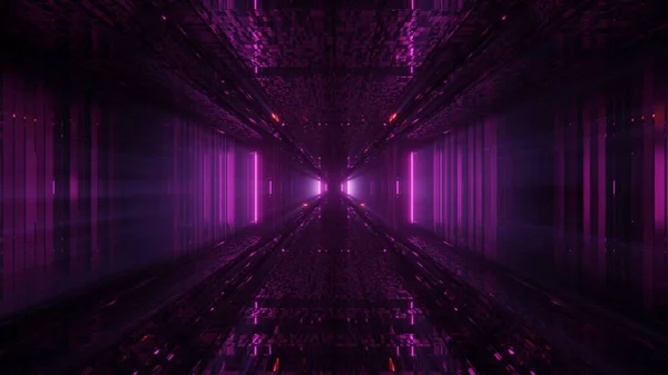 Karanlığın Içindeki Göz Kamaştırıcı Neon Işıkları — Stok fotoğraf