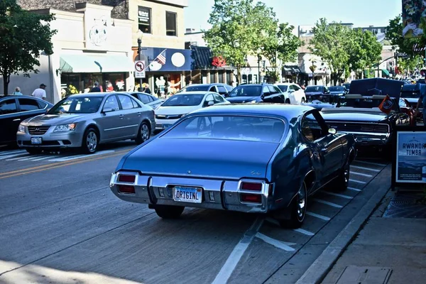 Downers Grove United States Jun 2019 Different Models Cars Busy — Stock Photo, Image