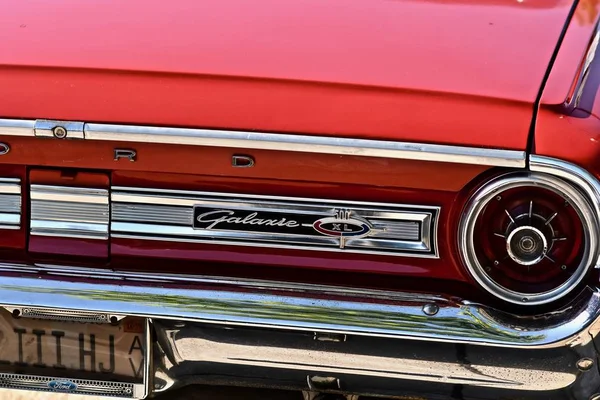 Downers Grove Egyesült Államok 2019 Június Old Red Barracuda Car — Stock Fotó