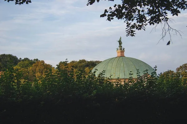 Una Toma Gran Angular Del Hofgarten Munich Alemania Durante Día — Foto de Stock
