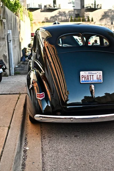 Downers Grove Estados Unidos Jun 2019 Coche Negro Downers Grove — Foto de Stock