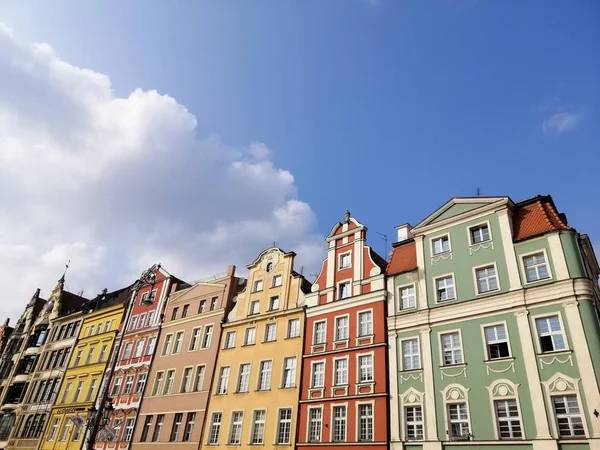 Eine Aufnahme Von Unten Vom Hauptmarkt Warschau Polen — Stockfoto