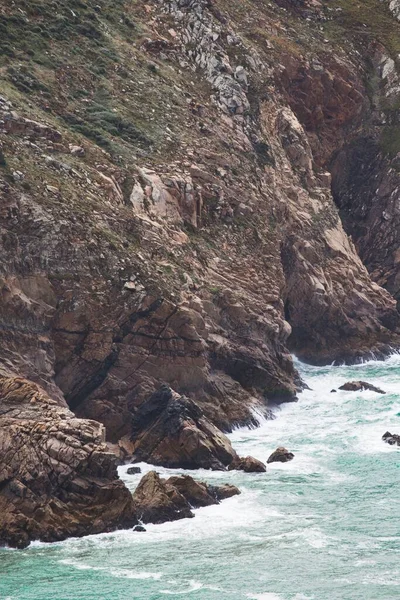 Beautiful shot of Cabo da Roca during gloomy weather — Stock Photo, Image