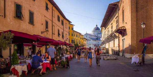 Пиза Италия Июля 2019 Года Торговая Улица Corso Italia Старом — стоковое фото