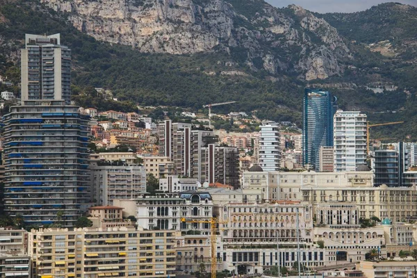 Широкоугольный Снимок Зданий Города Монте Карло Монако — стоковое фото