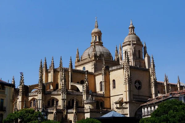 Bellissimo scatto della Cattedrale di Segovia a Segovia, Spagna — Foto Stock