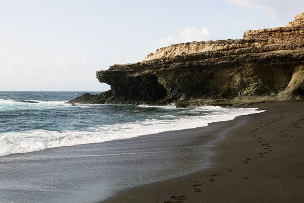 Vedle pobřeží Ajuy na Kanárských ostrovech, Španělsko — Stock fotografie