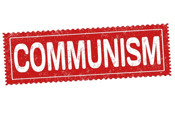 Beyaz Arka Planda Komünizmin Kırmızı Bir Çizimi — Stok fotoğraf
