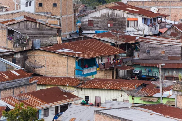 Tiro Ângulo Alto Edifícios Perto Outro — Fotografia de Stock