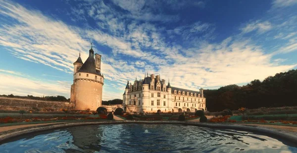 Beroemd Castelo de Chenonceau in Frankrijk — Stockfoto