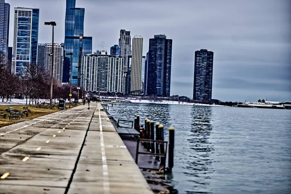 Byggnader i Grant Park i Chicago, USA — Stockfoto