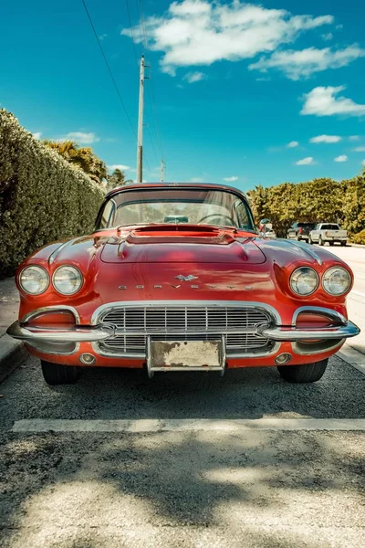 Jupiter Estados Unidos Set 2019 Clássico Corvette Estacionado Júpiter Flórida — Fotografia de Stock