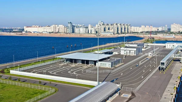 Petersburg Russie Août 2019 Terminal Portuaire Des Navires Croisière Saint — Photo