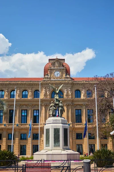 Cannes Franciaország 2019 Június Gyönyörű Függőleges Felvétel Franciaországi Mairie Cannes — Stock Fotó