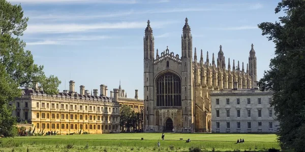 Cambridge ブリッジ 2017年8月11日 Cambridge View Kings College Chapel Back ケンブリッジ大学 — ストック写真