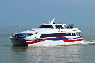 KOH SAMUI, THAILAND - Mar 28, 2019: A transport company called 