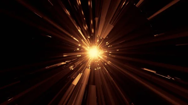 Abstraktní Kosmické Pozadí Neonovým Laserovým Světlem Černým Pozadím — Stock fotografie