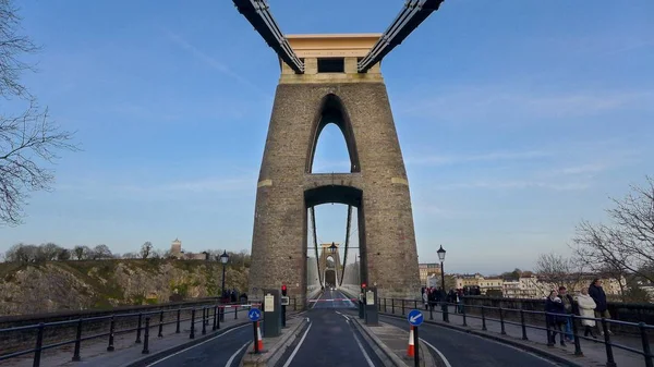 Bristole Reino Unido Dez 2019 Uma Bela Foto Ponte Suspensa — Fotografia de Stock