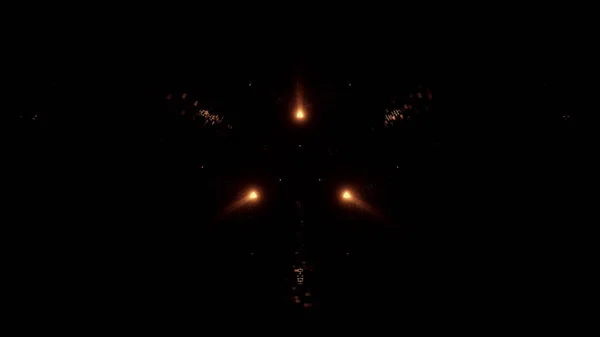 Les Lumières Laser Néon Dans Une Forme Triangulaire Avec Fond — Photo