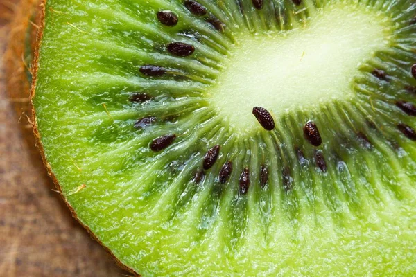 Macro Shot Kiwi Fresco — Fotografia de Stock