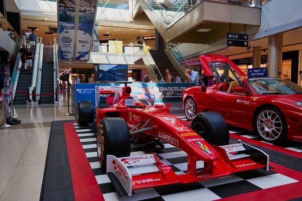 Barcelona Spanien Jun 2019 Horisontellt Skott Framsidan Vintage Ferrari Championship — Stockfoto