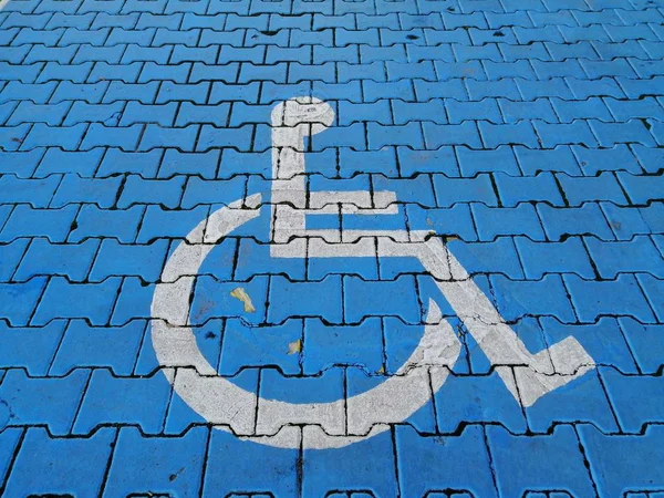 Symbol für Rollstuhlfahrer. — Stockfoto